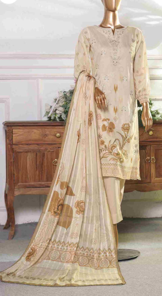 Embroidered Lawn 3 Piece Suite