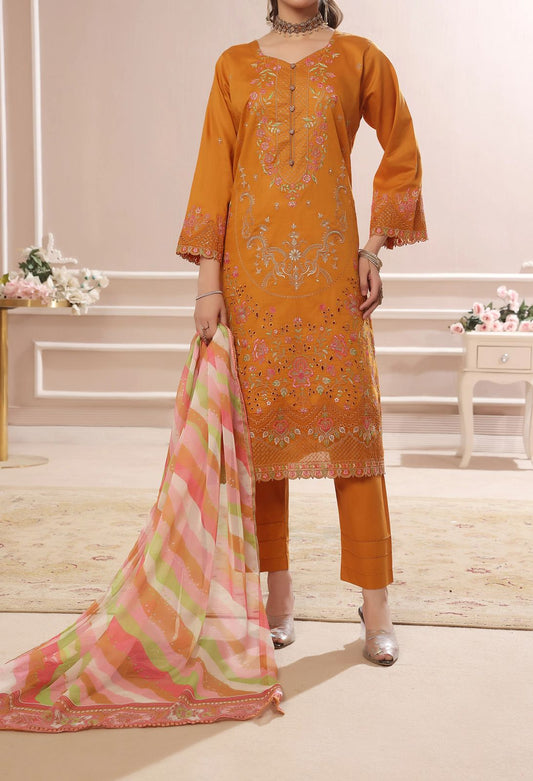 Embroidered Lawn 3 Piece Suite