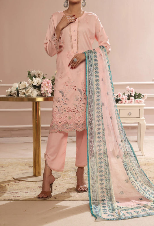 Embroidered Lawn 3 Piece Suite