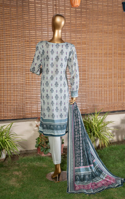 Printed 3 Piece Suite Zari Dupatta